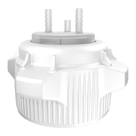 Justrite Justrite Open Top Carboy Cap, Adapter With Two 1/4" Hose Barbs, 83mm 12859